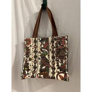 Sakroots Brown Owl Print I Dilated Lunch Bag 10x9x4.5
